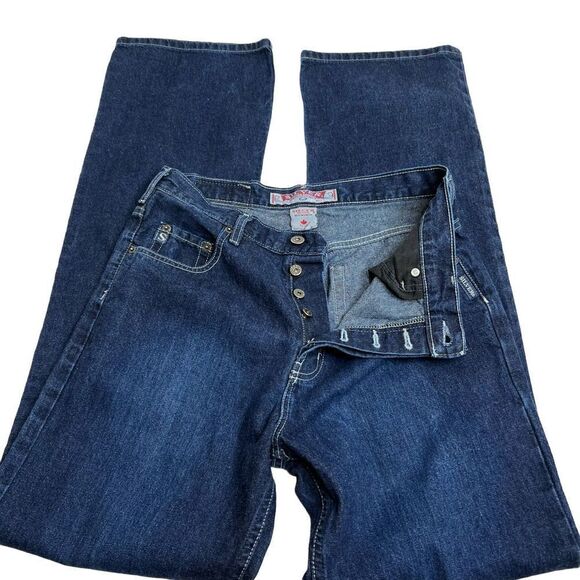 Silver Jeans company vintage button fly jeans size 32 X 34 - Picture 7 of 16